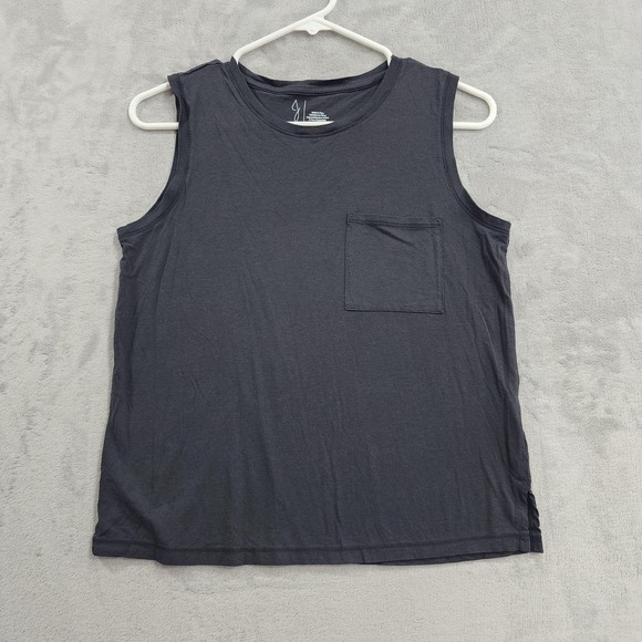Joie Tops - Joie Tank Womens XS Black Sleeveless Jersey Pocket Crew Neck Basic Casual Muscle